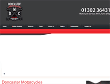 Tablet Screenshot of doncastermotorcycles.co.uk